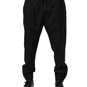 Dolce & Gabbana Black Drawstring Men Jogger Sweatpants Pants