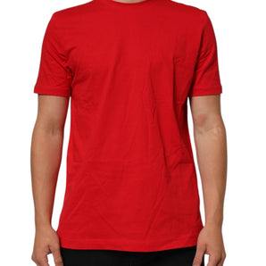 Dolce & Gabbana Red Goodluck 2023 Cotton Crew Neck T-shirt