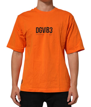 Dolce & Gabbana Orange DGVIB3 Crew Neck Short Sleeves T-shirt