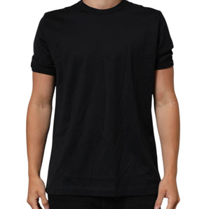 Dolce & Gabbana Black Goodluck 2018 Cotton Crew Neck T-shirt