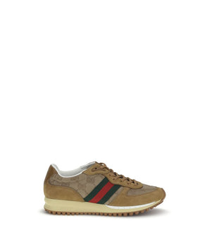 Gucci Beige Polyamide Athletic Sneakers