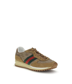 Gucci Beige Polyamide Athletic Sneakers