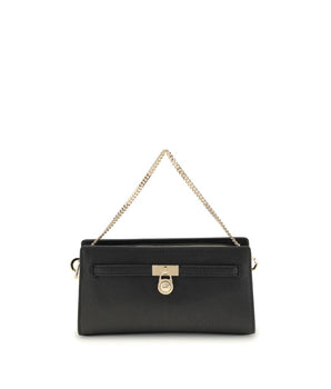 Michael Kors Black Calf Leather Bos Taurus Shoulder Bag