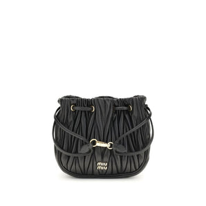 Miu Miu Matelassé nappa leather Pouch