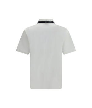 Gucci White Cotton Polo Shirt