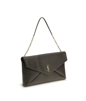 Saint Laurent Green Lamb Ovis Aries Aries Shoulder Bag