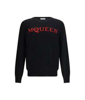 Alexander McQueen logo wool sweater