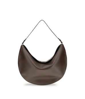 Jacquemus Brown Calf Leather Bos Taurus Shoulder Bag