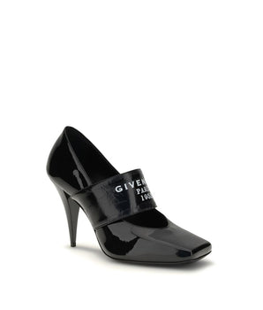 Givenchy Black Calf Leather Bos Taurus High Heel Pumps