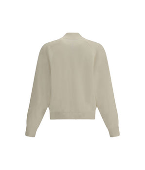 Jacquemus White Fleece Wool Cardigan