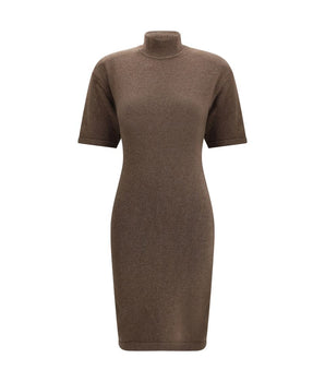 Jacquemus Brown Merino Wool Casual Dress