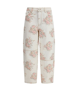 Ganni Multicolor Cotton Jeans Denim