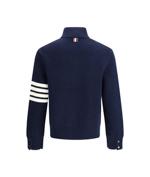 Thom Browne Blue Fleece Wool Sweatshirt