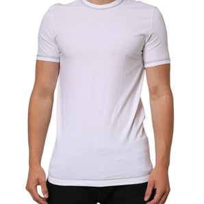 Dolce & Gabbana White Cotton Round Neck Men Underwear T-shirt