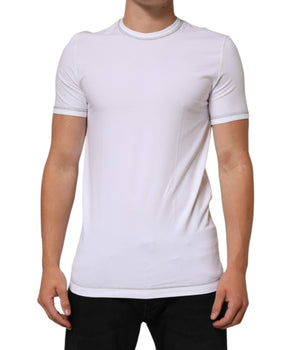 Dolce & Gabbana White Cotton Round Neck Men Underwear T-shirt