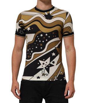 Dolce & Gabbana Multicolor Millennials Star CrewNeck T-shirt
