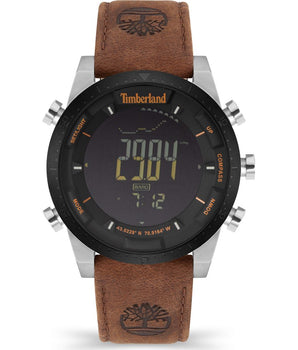 Timberland Brown Leather Digital Watch