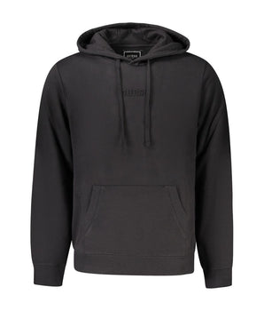 Guess Jeans Black Cotton Men Hoodie