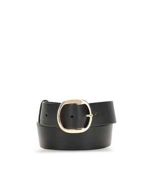 Gabriela Hearst Black Leather Regular Belt