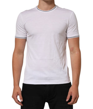 Dolce & Gabbana White Short Sleeves Round Neck Men Underwear T-shirt