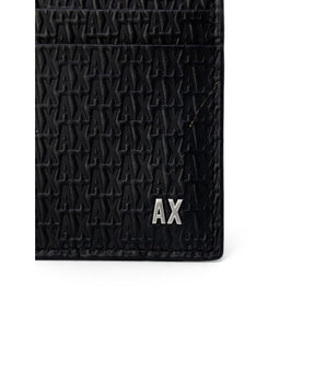 Armani Exchange Black Leather Wallet