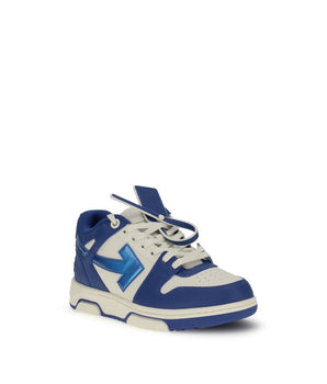 Off-White Blue Leather Chunky Sneakers
