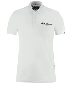 Aquascutum White Cotton Polo Shirt