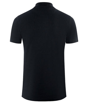 Aquascutum Black Cotton Polo Shirt