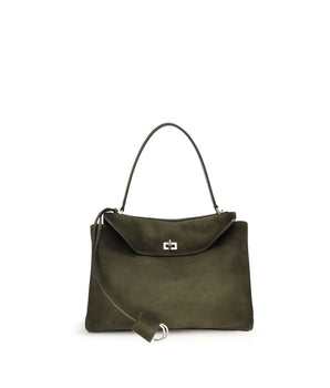 Balenciaga Green Calf Leather Bos Taurus Shoulder Bag