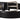 Dolce & Gabbana Black Calf Leather Silver Tone Logo Buckle Belt