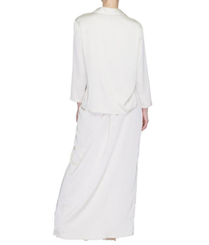 Sandro Ferrone Beige Polyester Long Dress