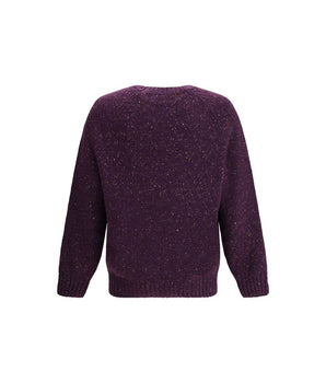 Brunello Cucinelli Purple Cashmere Sweatshirt