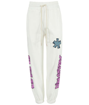 Comme Des Fuckdown White Cotton Women Sweatpant