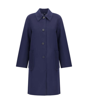 Tory Burch Blue Wool Coat