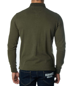 La Martina Green Cotton Polo Shirt