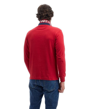 La Martina Red Cotton Polo Shirt