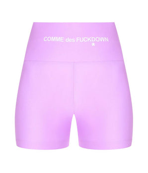 Comme Des Fuckdown Purple Polyester Short