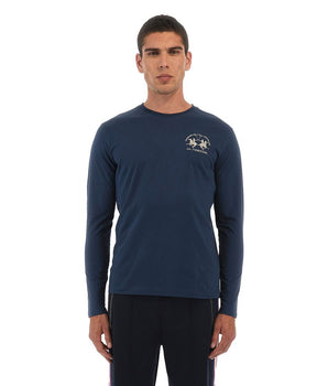 La Martina Blue Cotton T-Shirt