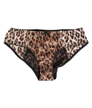 Dolce & Gabbana Multicolor Leopard Print Girdle Panty Underwear
