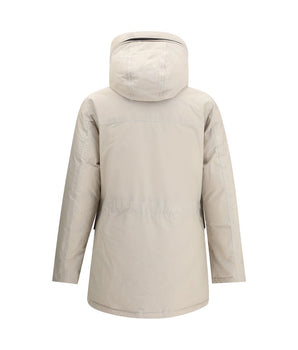 Woolrich Beige Cotton Parka