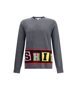 Comme Des Garçons Gray Marabou Sweatshirt