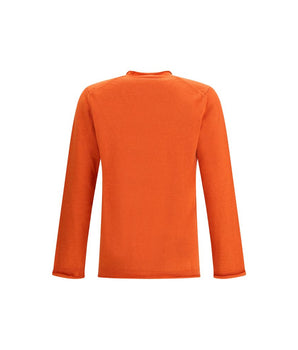 Comme Des Garçons Orange Wool Sweatshirt