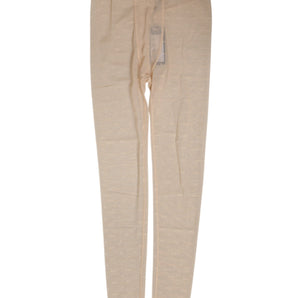 Dolce & Gabbana Beige Nylon Logo Lace Leggings Pants Underwear