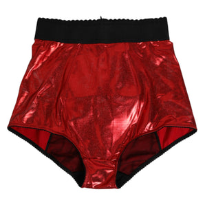 Dolce & Gabbana Red Polyester High Waist Girdle Women Underwear