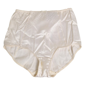 Dolce & Gabbana Off White Silk High Waist Girdle Panty Underwear
