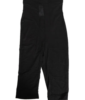 Dolce &amp; Gabbana Black High Waist Tight Midi Pants Outfit