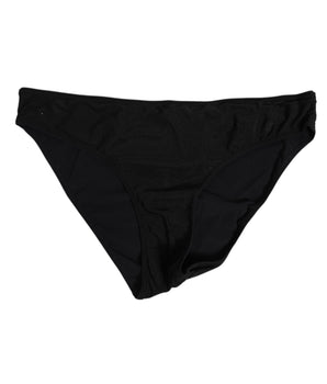 Dolce &amp; Gabbana Black Nylon Stretch Slip Brief Women's Underwear
