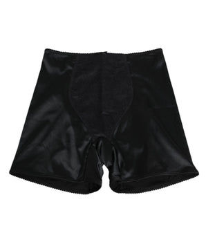 Dolce &amp; Gabbana Black Silk Stretch Slip Cycling Women Underwear