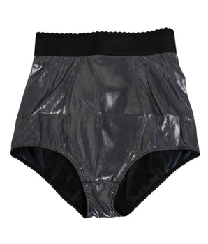 Dolce &amp; Gabbana Gray Silk Stretch Slip Girdle Panty Underwear