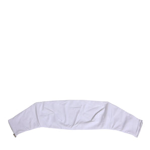 Dolce & Gabbana White Nylon Strapless Corset Top Underwear